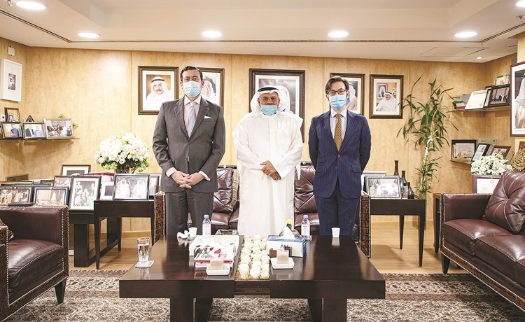 Faisal Al-Mutawa, Chairman and CEO of AAW, Receives the Ambassador of Spain to Strengthen Business Relations