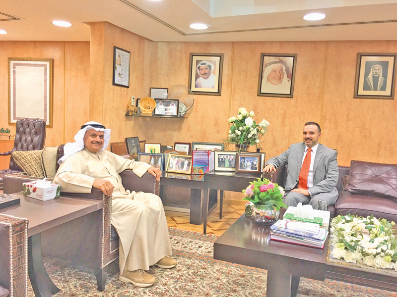 Mr. Al-Mutawa’s meeting with the Ambassador of France regarding the Kuwait Gustave Roussy Hospital business plan