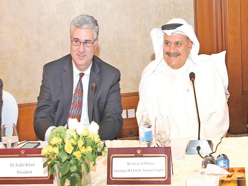 Faisal Al-Mutawa Joins the Orientation Meeting Held by AUB Alumni – Kuwait Chapter